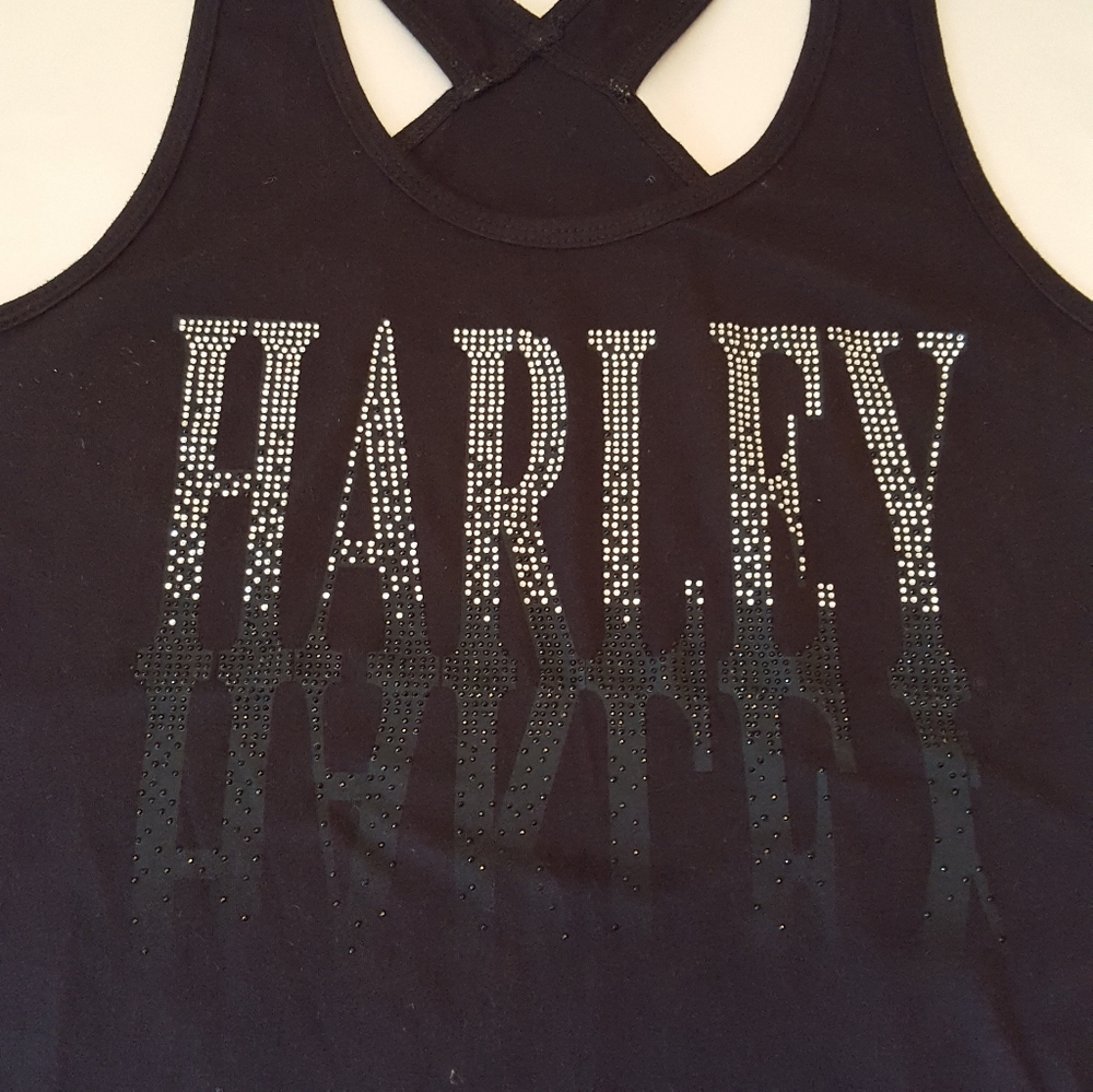 Harley-Davidson Rhinestone Shadow Tank Top - Picture 9 of 9